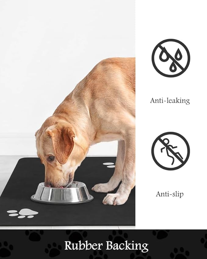 Pet Feeding Mat-Absorbent Dog Mat - Image 5