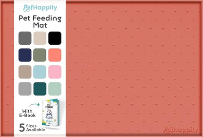 Dog Food Mat - Raised Edges Dogs Mat by PETHAPPILY