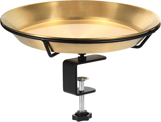 Deck Mounted Bird Bath Bird Feeder Bowl by HRAYLTOP
