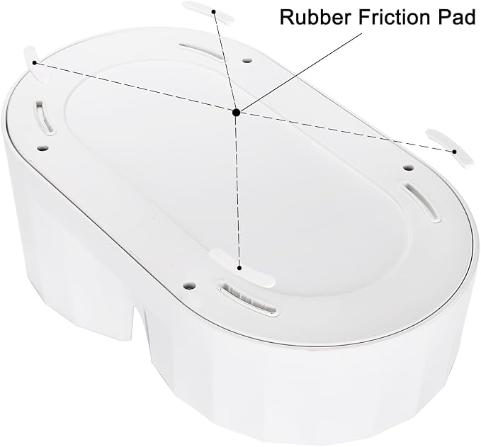 RIZZARI Gravity Water Bowl Dispenser: 4L White Stainless Steel Water Feeder - Image 5