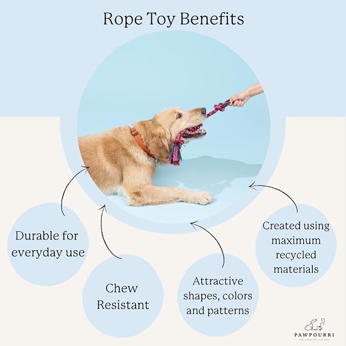 Natural Suede Leather and Rope Chew Toy - Image 7