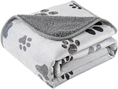 Waterproof Dog Blankets, Soft Fluffy Sofa Car Bed Protector, Reversible Sherpa by CAPTSNOOZE