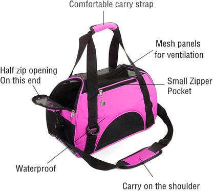 Cat Carrier, Soft-Sided Pet Travel Carrier - Image 4