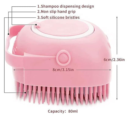Pet Bath Massage Brush Puppy Dog Cat Grooming Cleaning Soft - Image 5