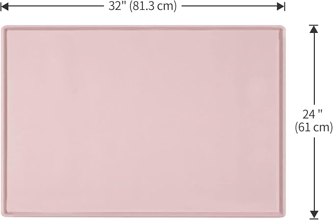Dog Food Mat, Silicone Waterproof Food Tray, Non Slip Pet Bowl Mats Placemat - Image 5