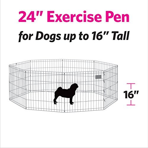 MidWest Homes for Pets Folding Metal Puppy / Dog Exercise Pen, Indoor/Outdoor - Image 4
