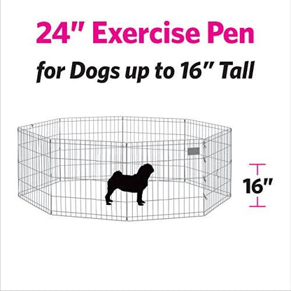 MidWest Homes for Pets Folding Metal Puppy / Dog Exercise Pen, Indoor/Outdoor - Image 4