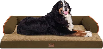 Orthopedic Large Dog Bed Washable: Brown Gaint Size Dog Beds - Image 8