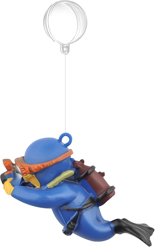 onesimcr Floating Fish Tank Decorations, Aquarium Decorations, Lovely Diver by onesimcr