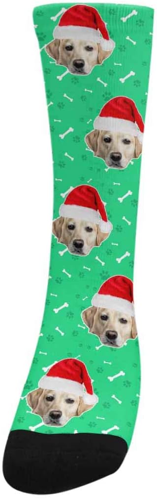 Custom Face Socks, Personalized Dog Lover Pet Photo Picture on Socks Unisex - Image 2