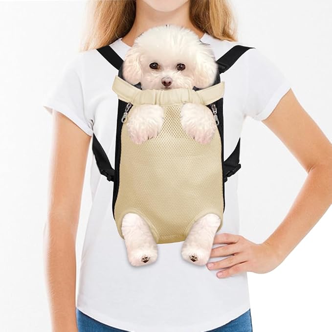 FEimaX Dog Carrier Backpack Pet Legs Out Front Cat Travel Bag, Adjustable Puppy by FEimaX