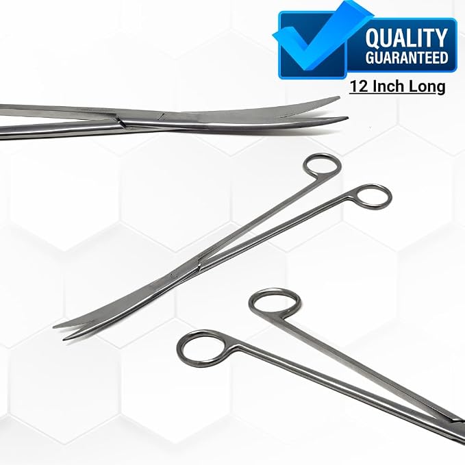 Aquarium Scissors Stainless Steel 12" Extra Long Water Grass Scissors - Image 6