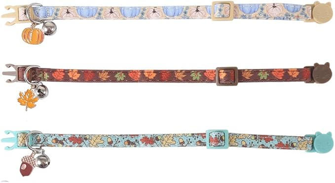 3 Pack Thanksgiving Cat Collar Fall Autumn Holiday - Image 2