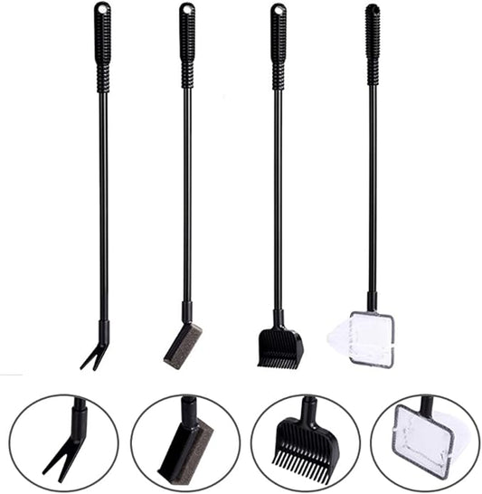 Aquarium Fish Tank Cleaning Tool Set, 4-in-1 Multi-Function Aquarium Cleaning by JOBEDE