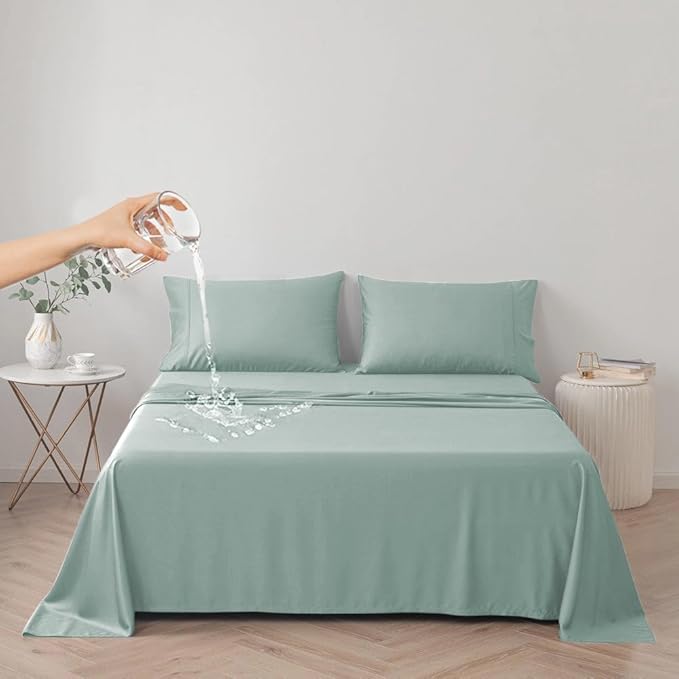DUJUIKE Waterproof Bed Cover for Dog and Cats, Pet Hair Resistant Bed Sheet by ComfortAndStyleForHome