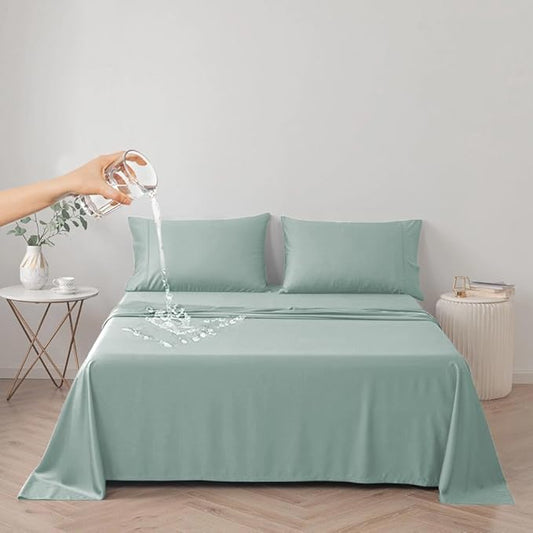 DUJUIKE Waterproof Bed Cover for Dog and Cats, Pet Hair Resistant Bed Sheet by ComfortAndStyleForHome