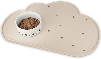 Ptlom Silicone Pet Feeding Mat for Dogs and Cats, High-Lips Pet Placemat by PTLOM