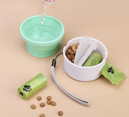 3 in 1 Collapsible Dog Bowl, Treat Container, Poop Bag Holder - Image 8