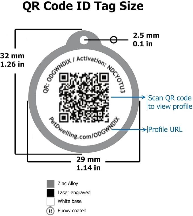 Pet Dwelling QR Pet Tag – Easy Scan Instant Location Alerts, Online Pet Profile - Image 3