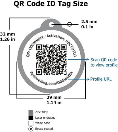 Pet Dwelling QR Pet Tag – Easy Scan Instant Location Alerts, Online Pet Profile - Image 3