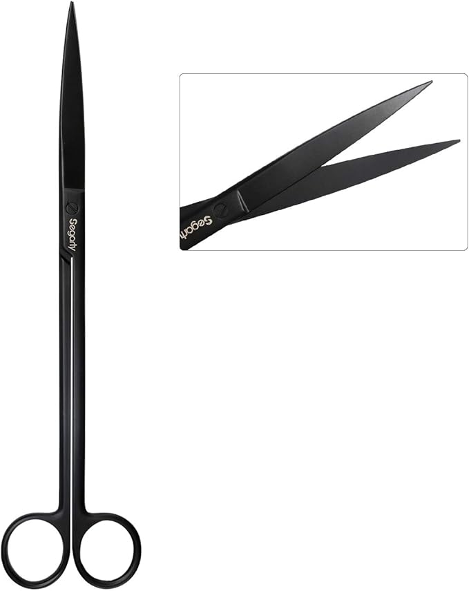 Segarty Aquarium Tools, 6 in 1 Stainless Steel Aquatic Plant Tweezers Scissor - Image 4