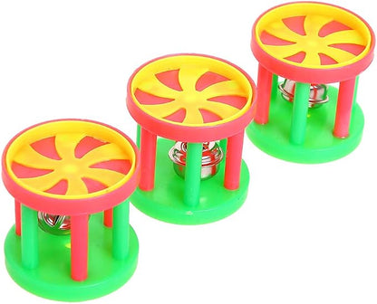 QBLEEV Bird Roller Rattles Toys, Parrot Foot Toys, Foraging Chewing Bell - Image 3