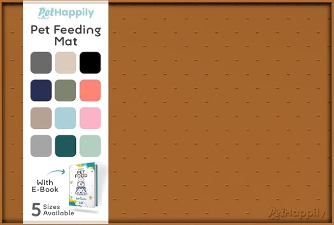 Dog Food Mat - Raised Edges Dogs Mat by PETHAPPILY