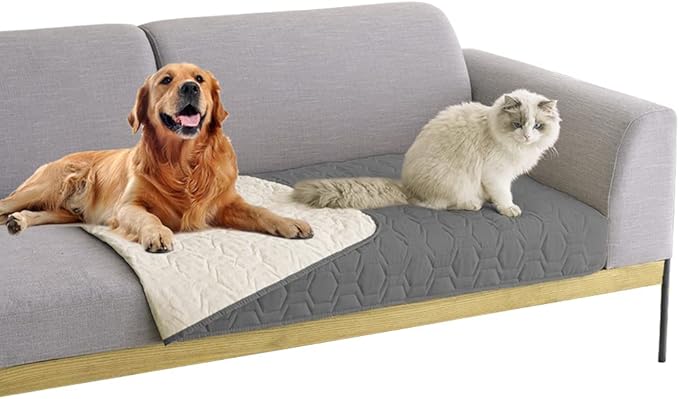 Waterproof and Non-Slip Dog Bed Cover and Pet Blanket Sofa Pet Bed Mat ，car by TcksstexFauxFurDogBedCover
