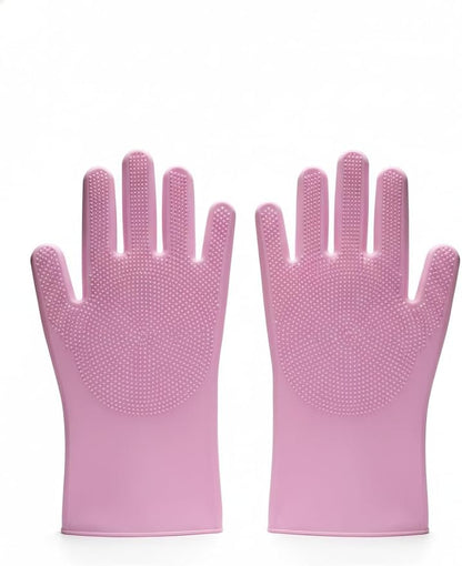 3-in-1 Stress-Free Dog Bathing Kit – Silicone Grooming Gloves, Suction Lick Mat - Image 2