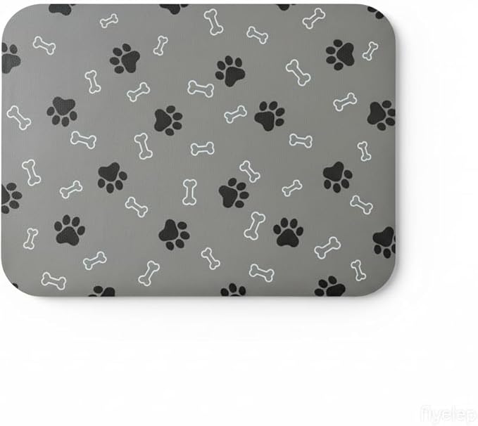 Pet Cat Dog Food Mat Non Slip Mat by EP+Jeans