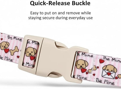 Pink Dog Collar, Girl Dog Collar - Image 3
