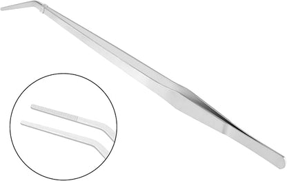 Vaincre 2PCS Long Tweezers, 15 inch Curved Aquascaping Tools, Stainless Steel - Image 5