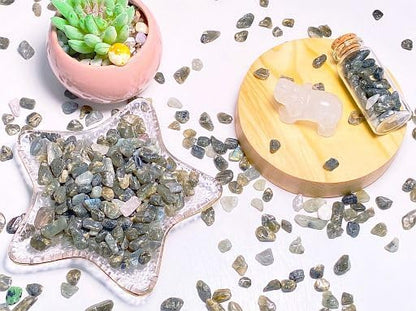 YATOJUZI Labradorite Aquarium Gravel Rocks Bulk Wholesale Tumbled Crystals - Image 3