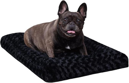 KSIIA Washable Dog Bed Anti-Slip Dog Crate Beds Deluxe Plush Kennel Pad Comfy by KSIIAPetProducts