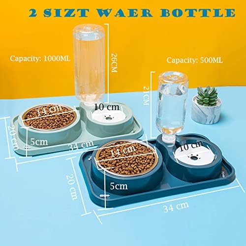 JiangYanus Double Dog Cat Bowls, Pet Water and Food Bowl Set - Image 7
