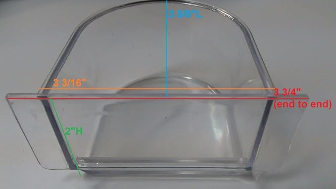 Lot of 4 Bird Cage Clear Plastic Seed Water Feeder Cups - Image 2