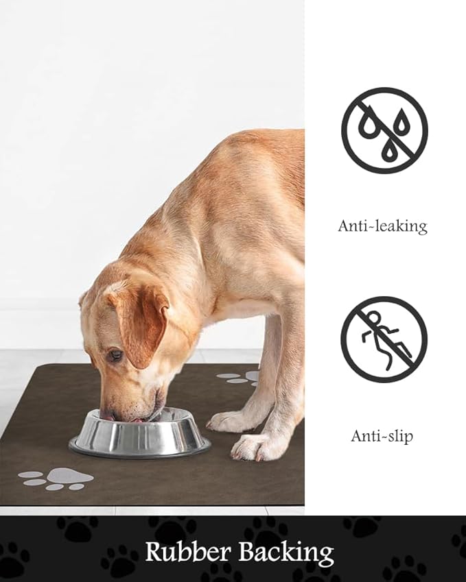 Pet Feeding Mat-Absorbent Dog Mat - Image 5