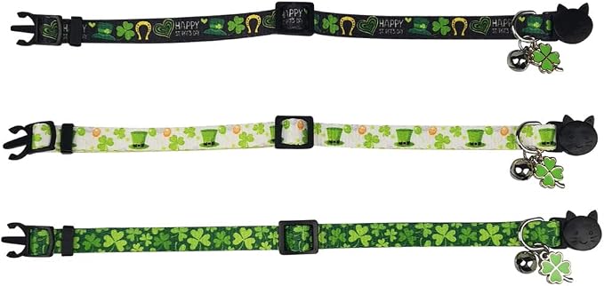 3 Pack St. Patrick's Day Cat Collar - Image 3