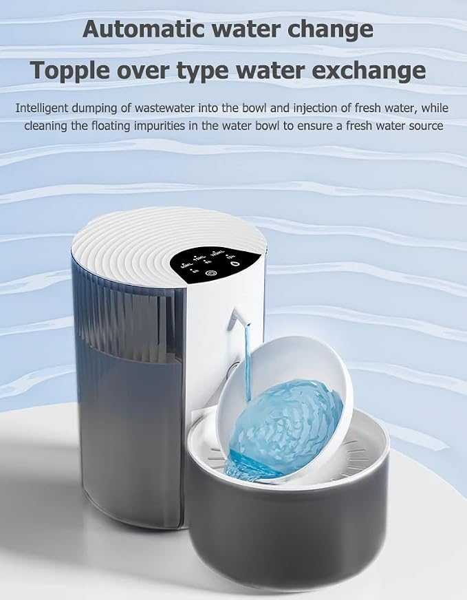 Wireless Cat Water Fountain No Filters, 3.5L Automatic Wastewater Separation - Image 9