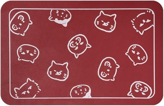 YCT Cat Food Mat, Cat Mat for Food and Water, Pet Feeding Mat, Non-Slip Super by YCT