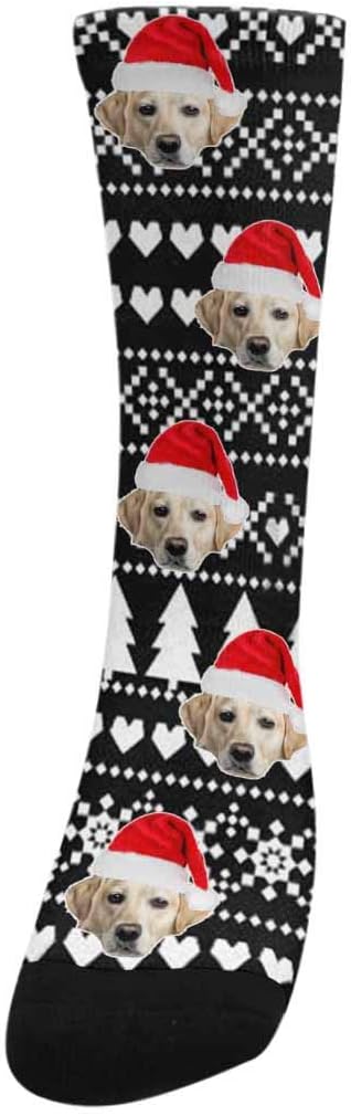 Custom Face Socks, Personalized Dog Lover Pet Photo Picture on Socks Unisex - Image 2