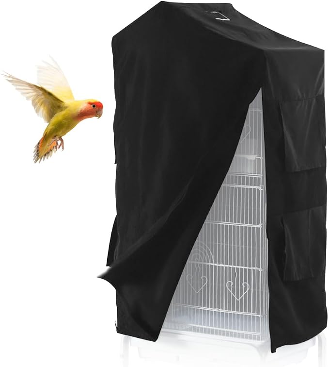 DONGKER Bird Cage Cover, Waterproof Bird Black-Out Cover Breathable by DONGKER