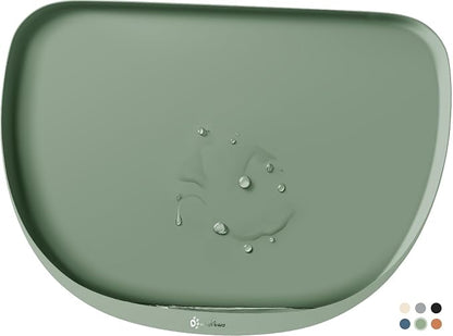 DownyPaws Cat Food Mats for Floors Waterproof, BPA Free Silicone Pet Feeding Mat by DownyPaws