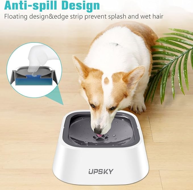 UPSKY No-Spill Pet Water Bowl, Slow Water Feeder, No-Slip Pet Water Dispenser - Image 4