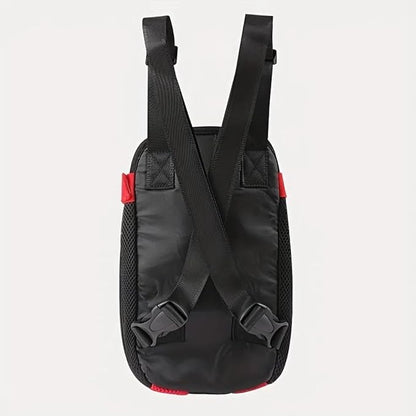 Pet Dog Carrier Backpack, Portable Breathable Mesh Chest Carrier, Polyester - Image 6
