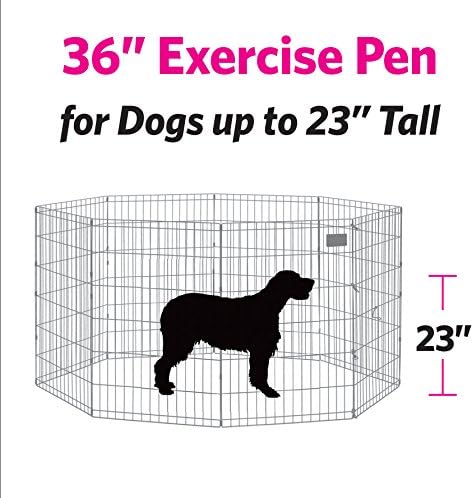 MidWest Homes for Pets Folding Metal Puppy / Dog Exercise Pen, Indoor/Outdoor - Image 7