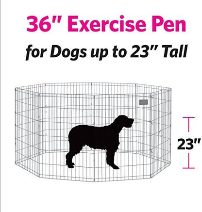 MidWest Homes for Pets Folding Metal Puppy / Dog Exercise Pen, Indoor/Outdoor - Image 7