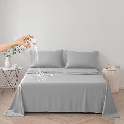 DUJUIKE Waterproof Bed Cover for Dog and Cats, Pet Hair Resistant Bed Sheet by ComfortAndStyleForHome