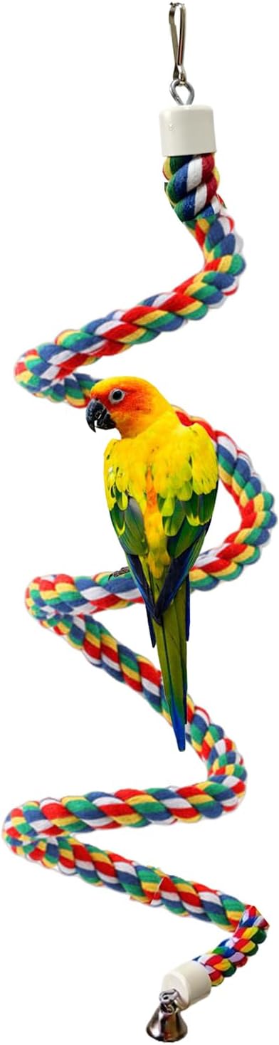 79'' Bird Perch, Bird Rope Perch & Birds Swing Set, Bird perches by Birdsfavoriteropeswing