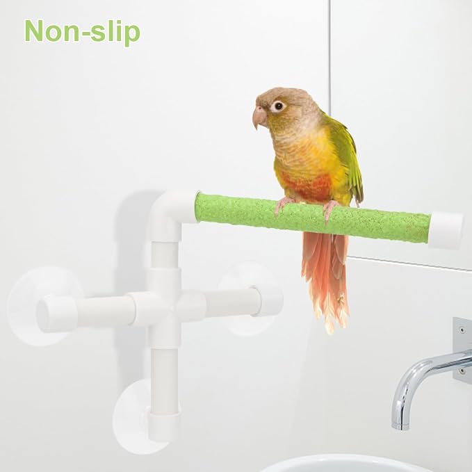 Hypeety Portable Suction Cup Bird Window and Shower Perch Toy - Image 5